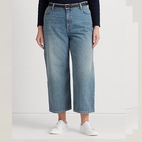 Ralph Lauren Women's High-Rise Wide-Leg Jeans 16W - Picture 3 of 12